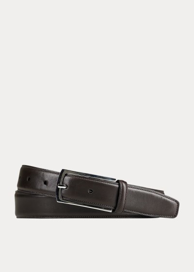 Cintos Ralph Lauren Couro Rectangle-Buckle Homem 35027-BMXW